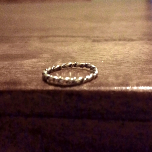 Sterling Silver Rope Band  Ring Sz 6 - Picture 4 of 6